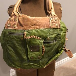 Faux D&G purse. Green and brown